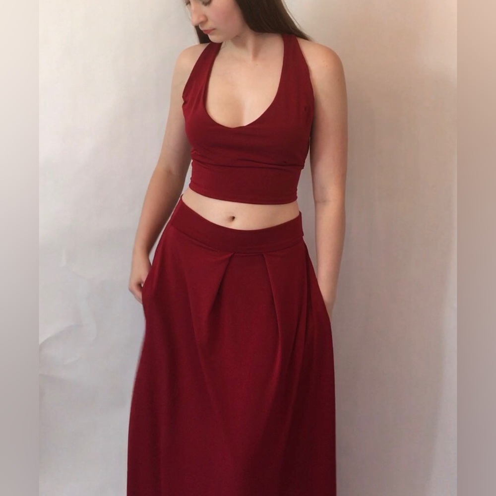 Red prom or bridesmaid dress
